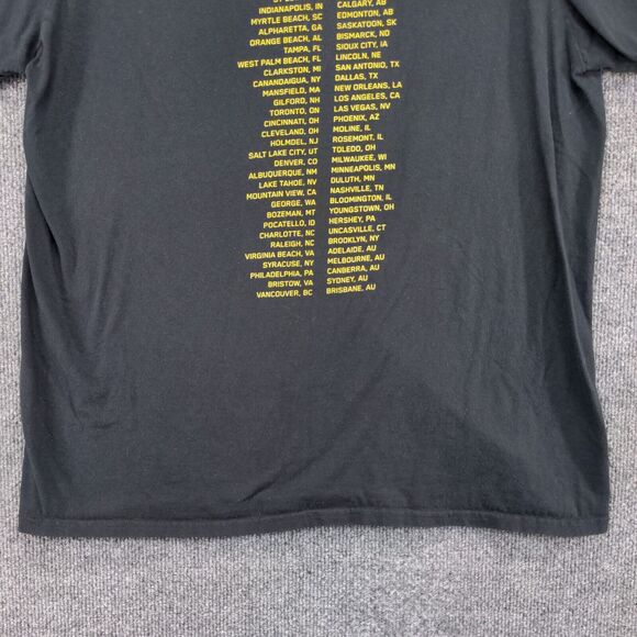 Keith Urban Men's ripCORD World Tour 2016 T-Shirt Black L Crew Neck Short Sleeve - Picture 8 of 12